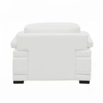 Celista 1 Seater Sofa in White Leatherette by Vassio – Modern, Elegant, and Comfortable Seating