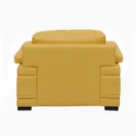 Celista 1 Seater Sofa in Yellow Leatherette by Vassio – Modern, Vibrant, and Comfortable Seating