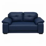 Celista 2 Seater Sofa Blue Leatherette by Vassio