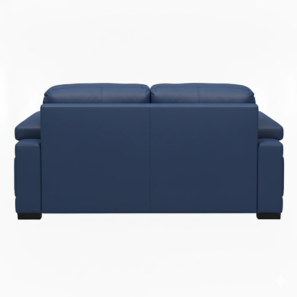 Celista 2 Seater Blue 6 Celista 2 Seater Sofa Blue Leatherette by Vassio