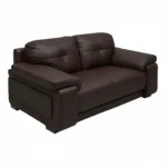 Celista 2 Seater Sofa Brown Leatherette by Vassio