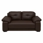 Celista 2 Seater Sofa Brown Leatherette by Vassio