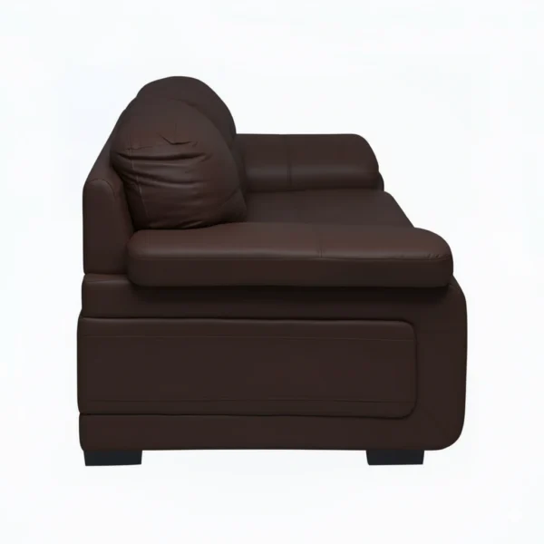 Celista 2 Seater Sofa Brown Leatherette by Vassio