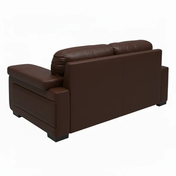 Celista 2 Seater Sofa Brown Leatherette by Vassio