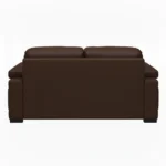 Celista 2 Seater Sofa Brown Leatherette by Vassio