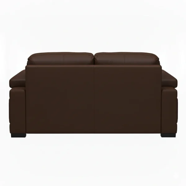 Celista 2 Seater Sofa Brown Leatherette by Vassio