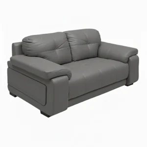 Celista 2 Seater Sofa Grey Leatherette by Vassio