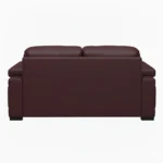 Celista 2 Seater Sofa in Maroon Leatherette by Vassio – Modern Design, Comfortable Seating