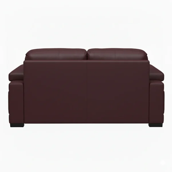 Celista 2 Seater Sofa in Maroon Leatherette by Vassio – Modern Design, Comfortable Seating