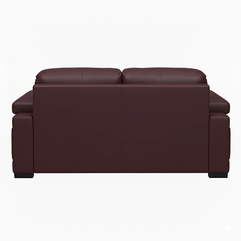 Celista 2 Seater Maroon 6 Celista 2 Seater Sofa in Maroon Leatherette by Vassio – Modern Design, Comfortable Seating