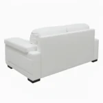 Celista 2 Seater Sofa in White Leatherette by Vassio – Modern Design, Comfortable Seating
