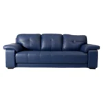 Celista 3 Seater Sofa Blue | Vassio Modern Leatherette Sofa