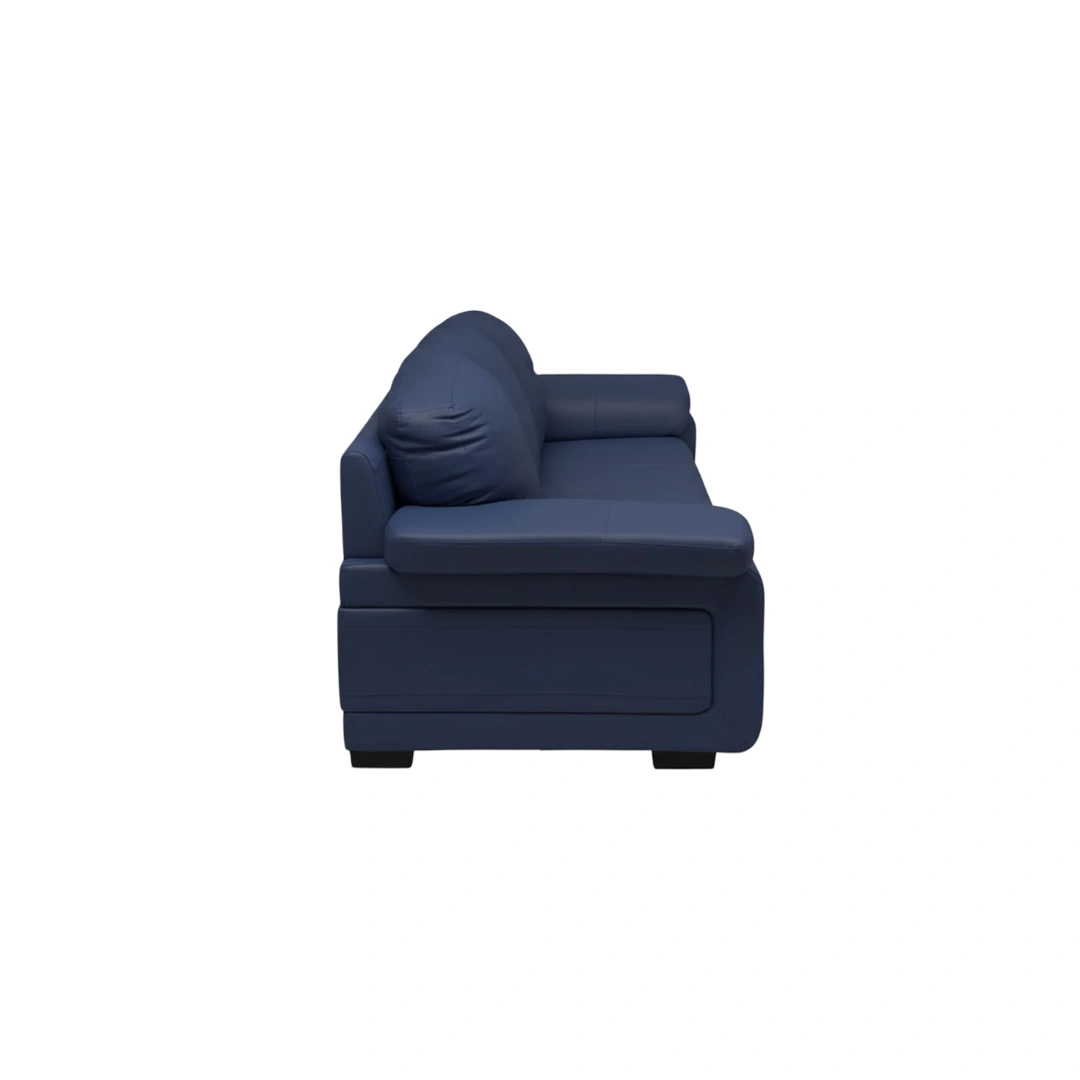 Celista 3 Seater Blue 4 Celista 3 Seater Sofa Blue | Vassio Modern Leatherette Sofa