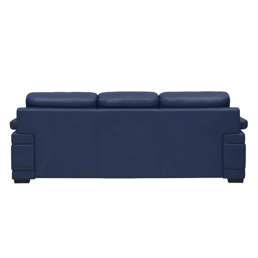 Celista 3 Seater Blue 5 Celista 3 Seater Sofa Blue | Vassio Modern Leatherette Sofa