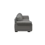 Celista 3 Seater Sofa Grey Leatherette | Vassio Modern Living Room Sofa