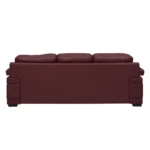 Celista 3 Seater Sofa Maroon Leatherette | Vassio Premium Living Room Sofa