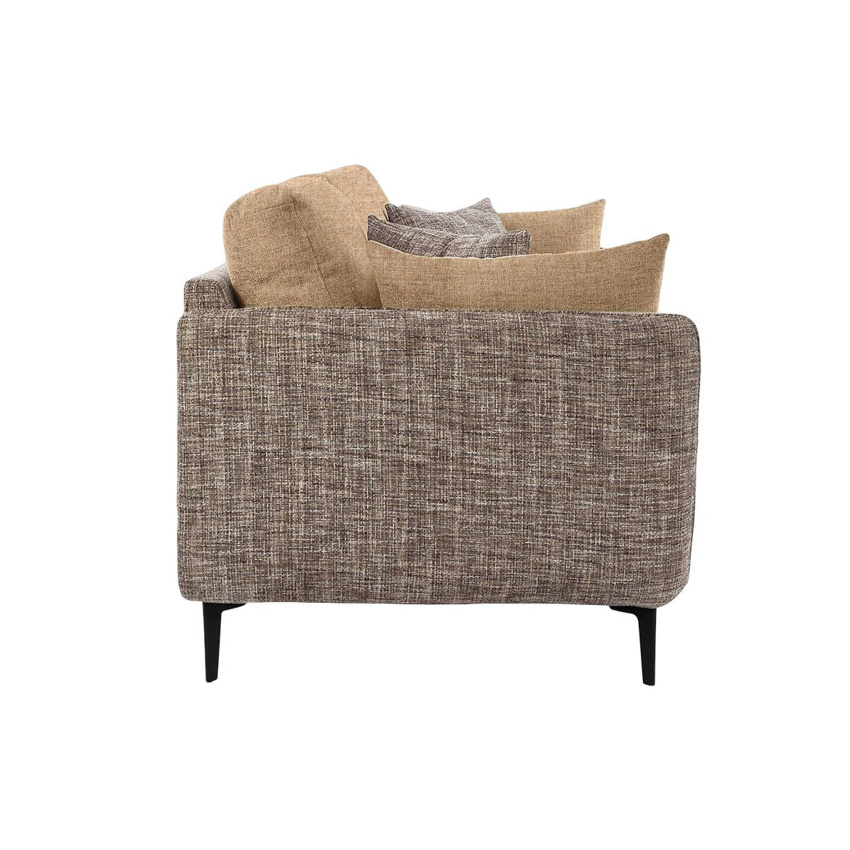 Celora 2 Seater Sofa Beige 4 Celora 2 Seater Sofa Beige Dual Tone Fabric – Premium Modern Sofa with Cushions and 48-Month Warranty by Vassio