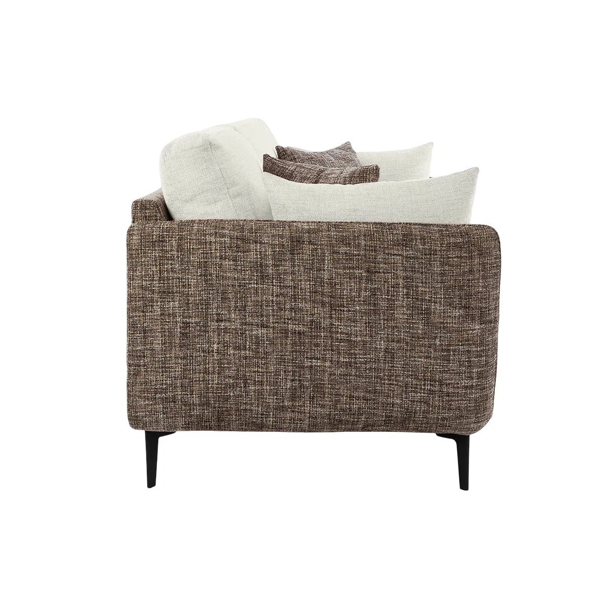 Celora 2 Seater Sofa Ivory 4 Celora 2 Seater Loveseat Sofa Ivory Dual Tone Fabric – Premium Compact Sofa with Cushions and 48-Month Warranty