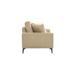 Shop the Vassio Clera 2 Seater Cream Sofa – upholstered in premium fabric with sturdy black metal legs, modern design, perfect for living rooms, offices.....
