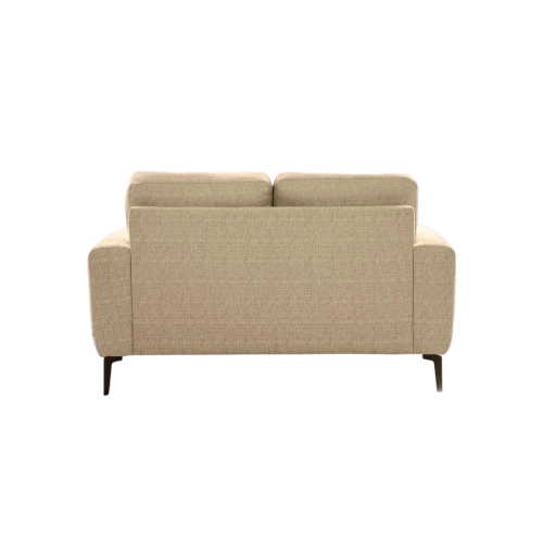 Shop the Vassio Clera 2 Seater Cream Sofa – upholstered in premium fabric with sturdy black metal legs, modern design, perfect for living rooms, offices.....