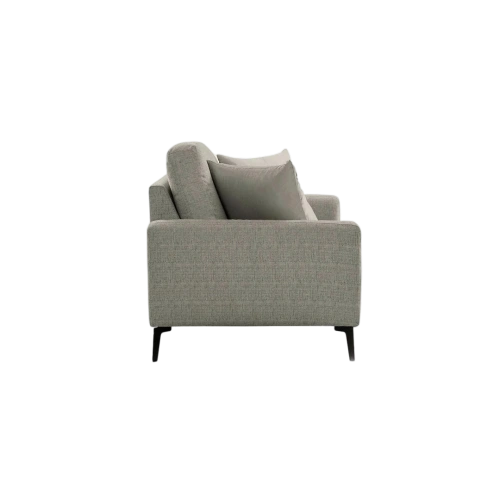 Shop the Vassio Clera 2 Seater Grey Sofa – upholstered in premium fabric with sturdy black metal legs, modern design, perfect for living rooms, offices.....