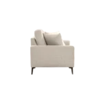 Shop the Vassio Clera 2 Seater Beige Sofa – upholstered in premium fabric with sturdy black metal legs, modern design, perfect for living rooms, offices.....
