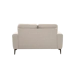 Shop the Vassio Clera 2 Seater Beige Sofa – upholstered in premium fabric with sturdy black metal legs, modern design, perfect for living rooms, offices.....
