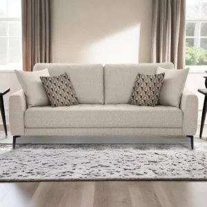 Shop Online Clera 3 Seater Sofa beige | Modern Single Seater Sofa for Living Room