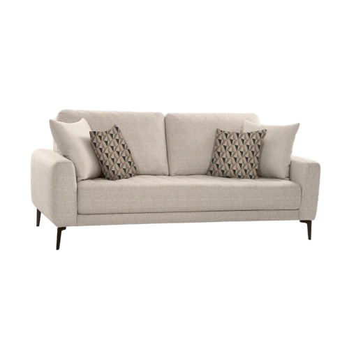 Shop Online Clera 3 Seater Sofa beige | Modern Single Seater Sofa for Living Room