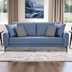 Shop Online Clera 3 Seater Sofa blue | Modern Single Seater Sofa for Living Room