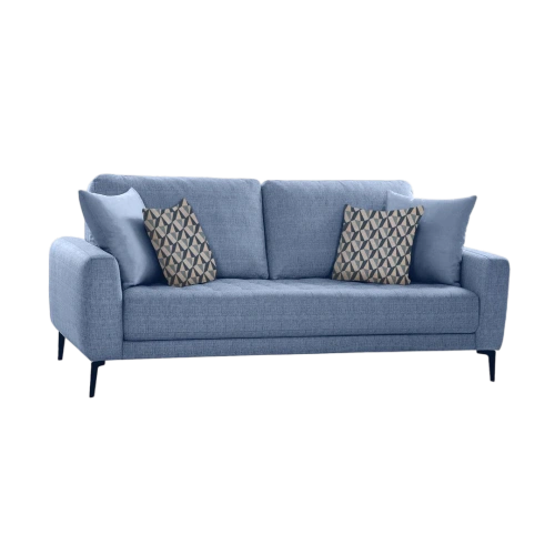 Shop Online Clera 3 Seater Sofa blue | Modern Single Seater Sofa for Living Room