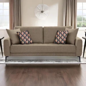 Shop Online Clera 3 Seater Sofa brown | Modern Single Seater Sofa for Living Room
