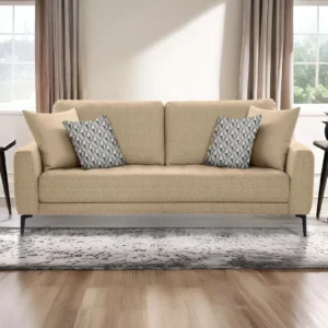Shop Online Clera 3 Seater Sofa cream | Modern Single Seater Sofa for Living Room