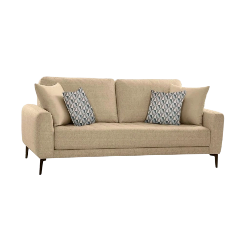 Shop Online Clera 3 Seater Sofa cream | Modern Single Seater Sofa for Living Room