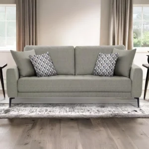 Clera 3 Seater Sofa Grey | Modern Single Seater Sofa for Living Room