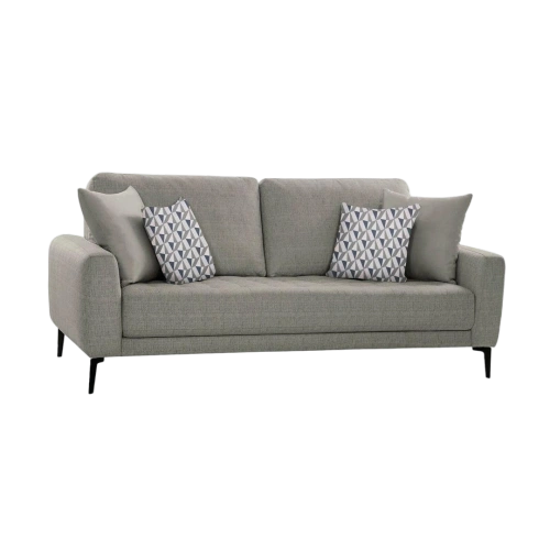 Clera 3 Seater Sofa Grey | Modern Single Seater Sofa for Living Room