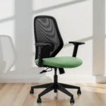 Shopn Online in India Comfella Mid Back Chair Green Seat