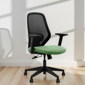 Shopn Online in India Comfella Mid Back Chair Green Seat