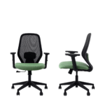 Shopn Online in India Comfella Mid Back Chair Green Seat