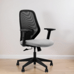 Shop Online Comfella Mid Back Chair Grey Seat and get discount upto 55%
