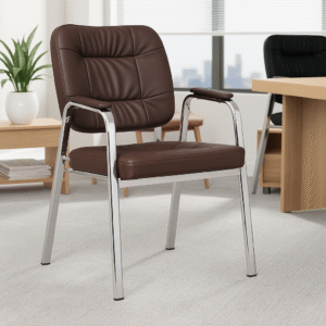 Buy Laze Office Visitor Chair Brown by Vassio in India