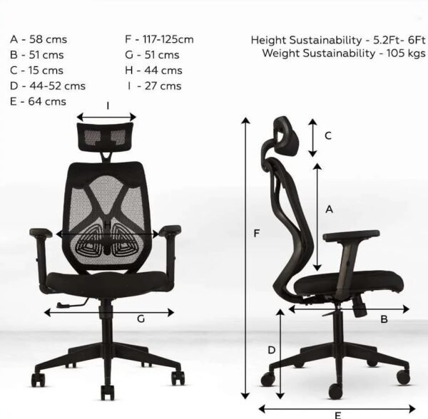 Shop Online Liva High Back Office Chair Black