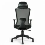 Livor High Back Office Chair Black with Nylon Base – Vassio