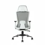 Livor High Back Office Chair White Back with Grey Mesh and Grey Seat – Vassio