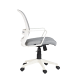 Shop Online Orbit Computer Chair Grey & White | Vassio Revolving Chair for Office & Home – 24 Months Warranty