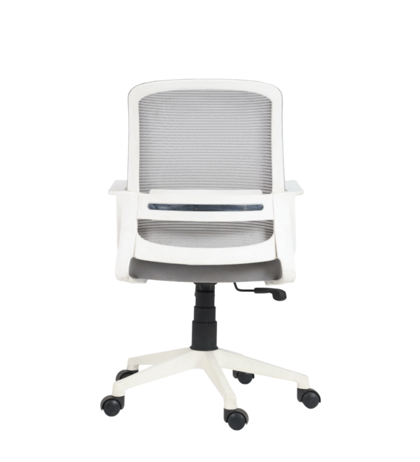 Shop Online Orbit Computer Chair Grey & White | Vassio Revolving Chair for Office & Home – 24 Months Warranty