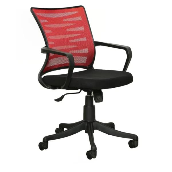 Shop Online Ritz Mesh Chair Red Back & Black Seat
