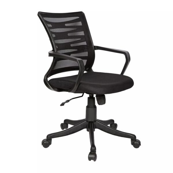 Shop Ritz Net Chair Black | Ergonomic Mesh Office Chair with Nylon Base – Best Office Chair for Home & Workspace