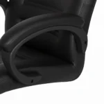 Terra Mid Back Office Chair Black Leatherette | Ergonomic Chair by Vassio