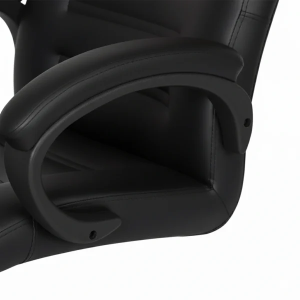 Terra Mid Back Office Chair Black Leatherette | Ergonomic Chair by Vassio